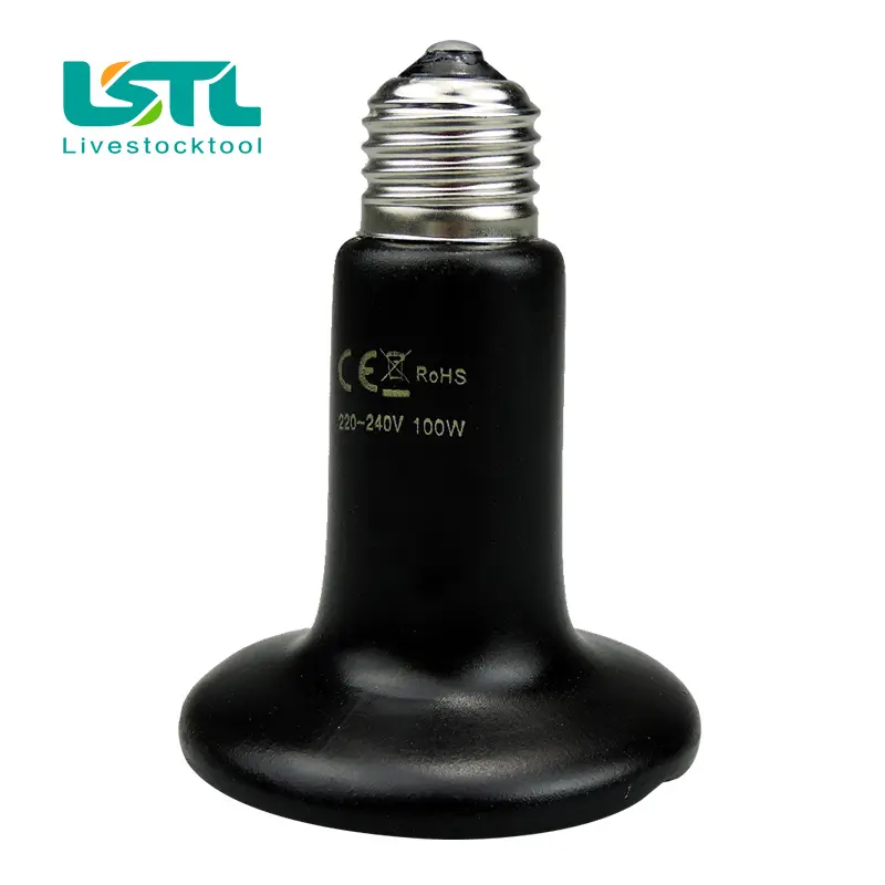 2 Pcs Pet Reptile Heating Bulb Infrared Ceramic Emitter Heat Lamps Pet Brooder Reptile Lamp 220V-240V