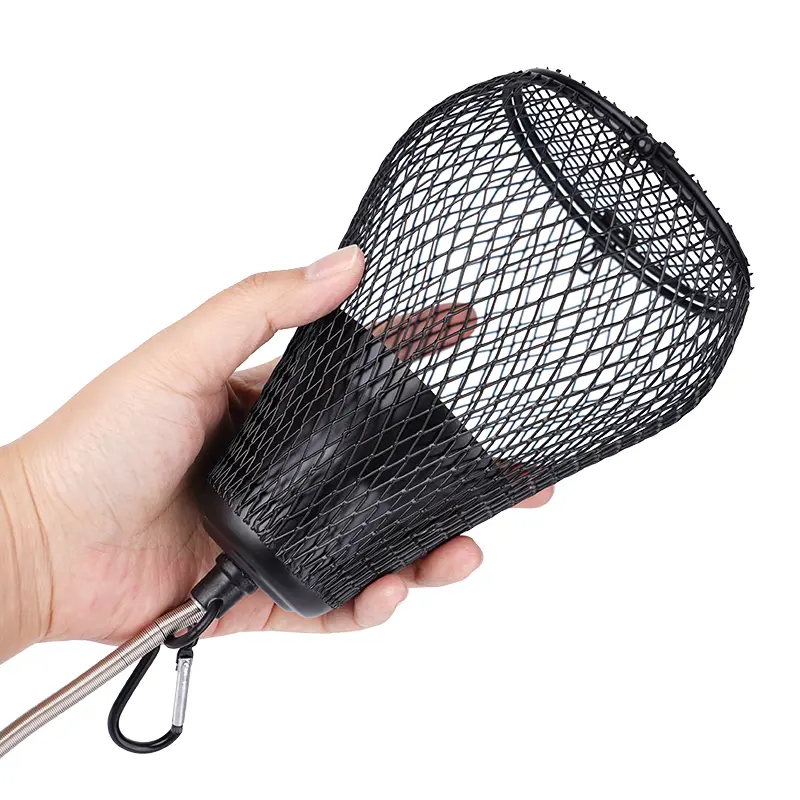 220V Pet Ceramic Heating Lamp Bulb Bird Heat Lamp Protective Cover Against Scalding No Light Emitting Heater for Reptile Poultry