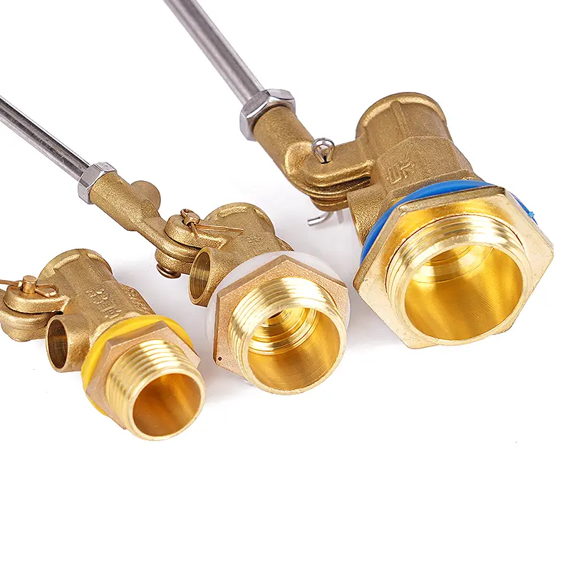 1/2" 3/4" 1" Brass Float Valve Cold and Hot Water Tank Floating Ball Valve SS201 Stem Flow Control Cistern/Expansion Tanks