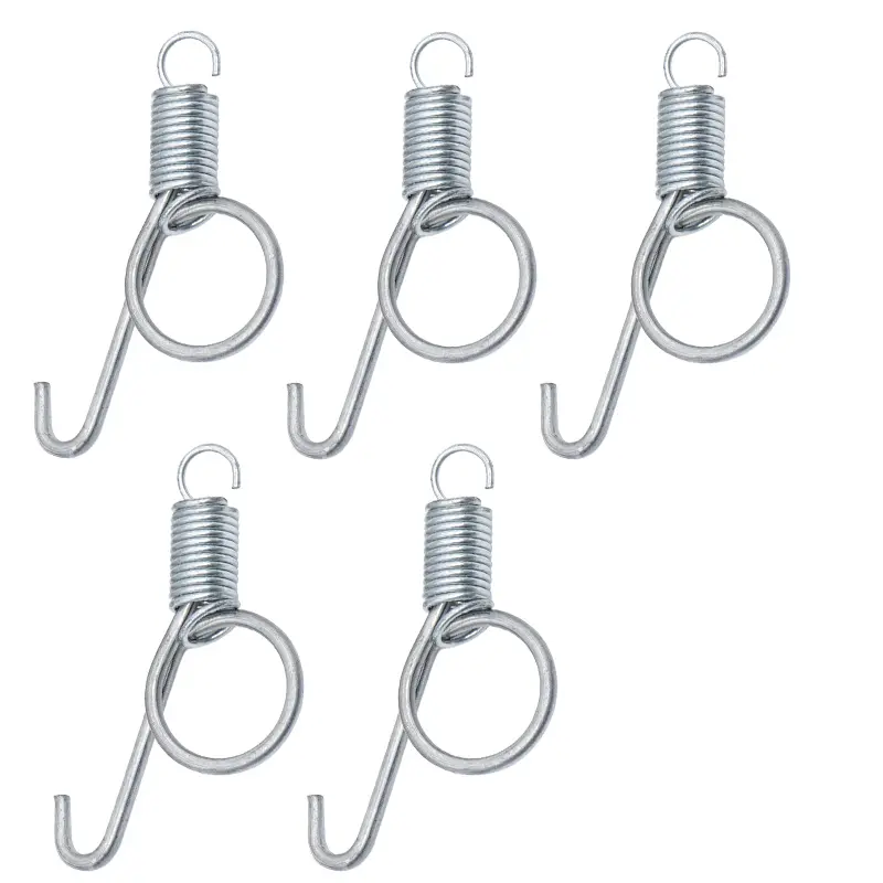 Chicken Quail Rabbit Pigeon Cage Door Metal Spring Hook Multifunctional Fixing Tension Spring For Poultry Farming 1 Pc