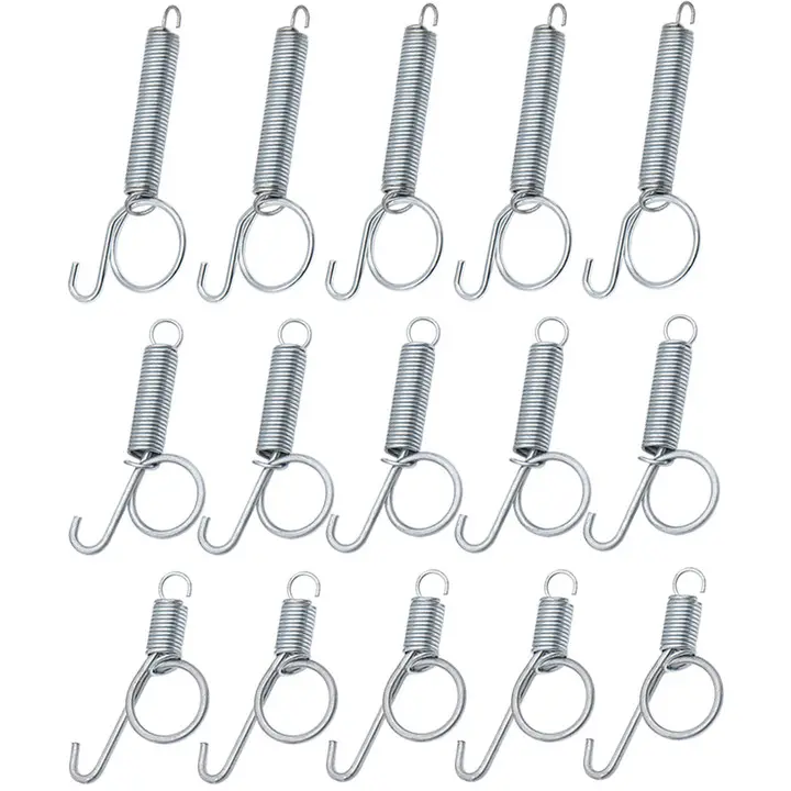 Chicken Quail Rabbit Pigeon Cage Door Metal Spring Hook Multifunctional Fixing Tension Spring For Poultry Farming 1 Pc