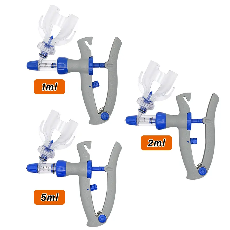 1-10ml Automatic Veterinary Continuous Syringe Animal Injection Adjustable Vaccine for Livestock Pig Cattle Sheep Chicken