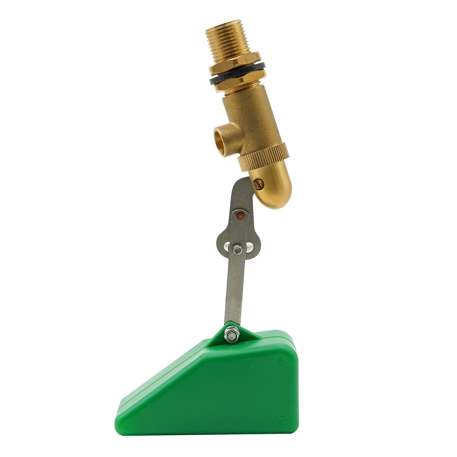 2Pcs Brass Water Float Valve 1/2 Inch Drinker Bowl Copper Water Float Valve Adjustable Arm Automatic Fill Float Valve Water Tank
