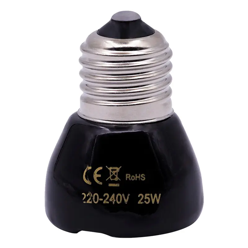25/50/75/100W E27 Pet Heating Lamp 220V Infrared Ceramic Emitter Heat Light Bulb Pet Brooder Chickens Reptile Lamp 1PC