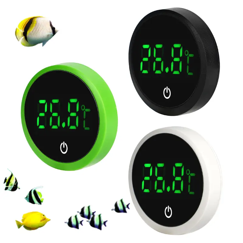 LED Digital Aquarium Thermometer LED Display Electronic Fish Tank Water Temperature Measurement Control Temp Meter Gauge
