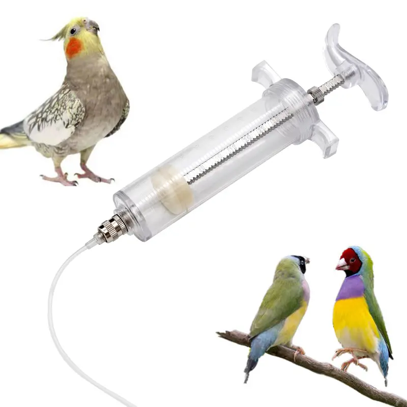 10/20/30/50ml Bird Feeder Parrot Feeding Syringe Hose Parrot Feeder Syringe Small Bird Feeding tools
