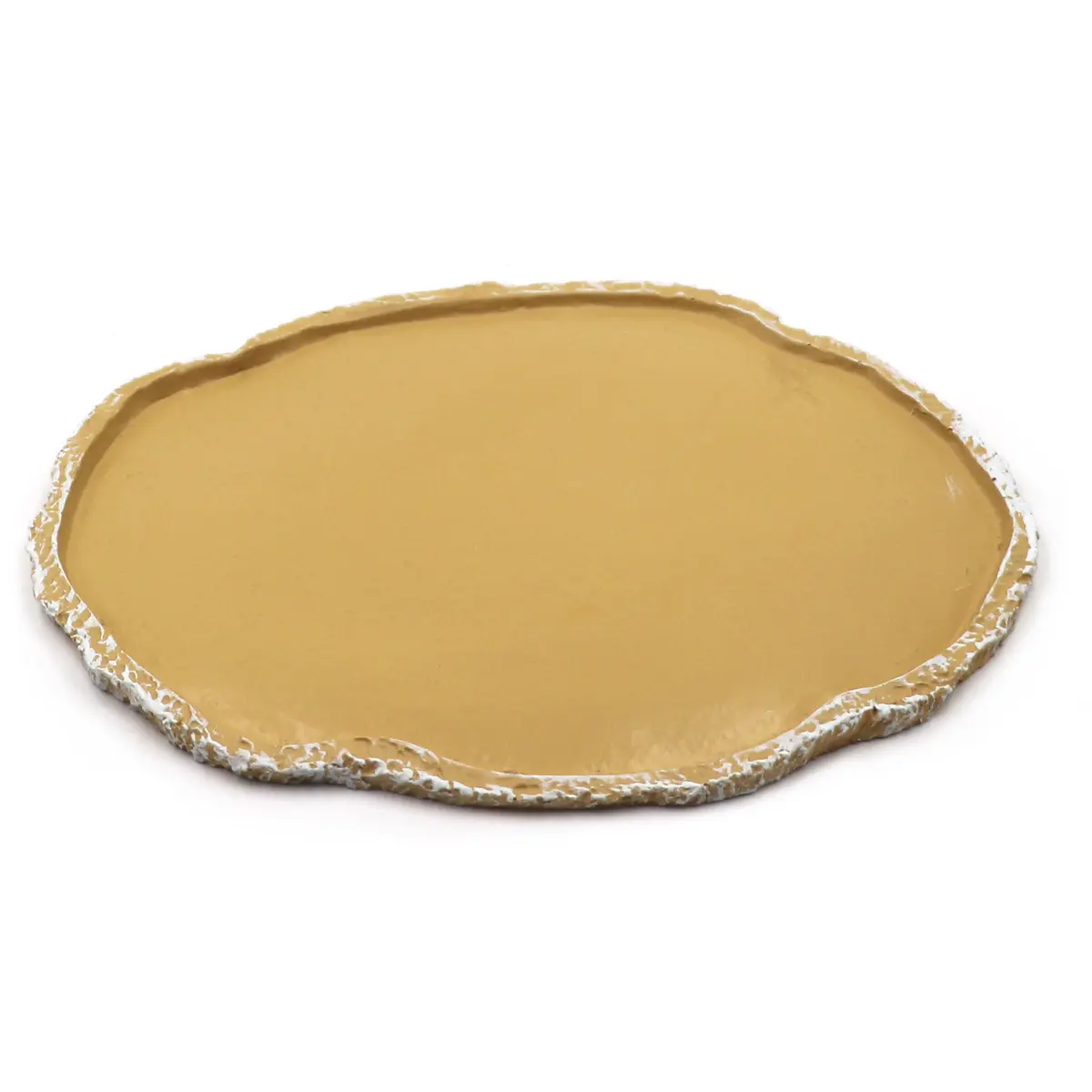 Pets Feeding Plate Reptile Feeding Bowl Vivarium Food Water Dish Resin Bowl for Turtle Gecko Snake Pet Breeding Tray 2#