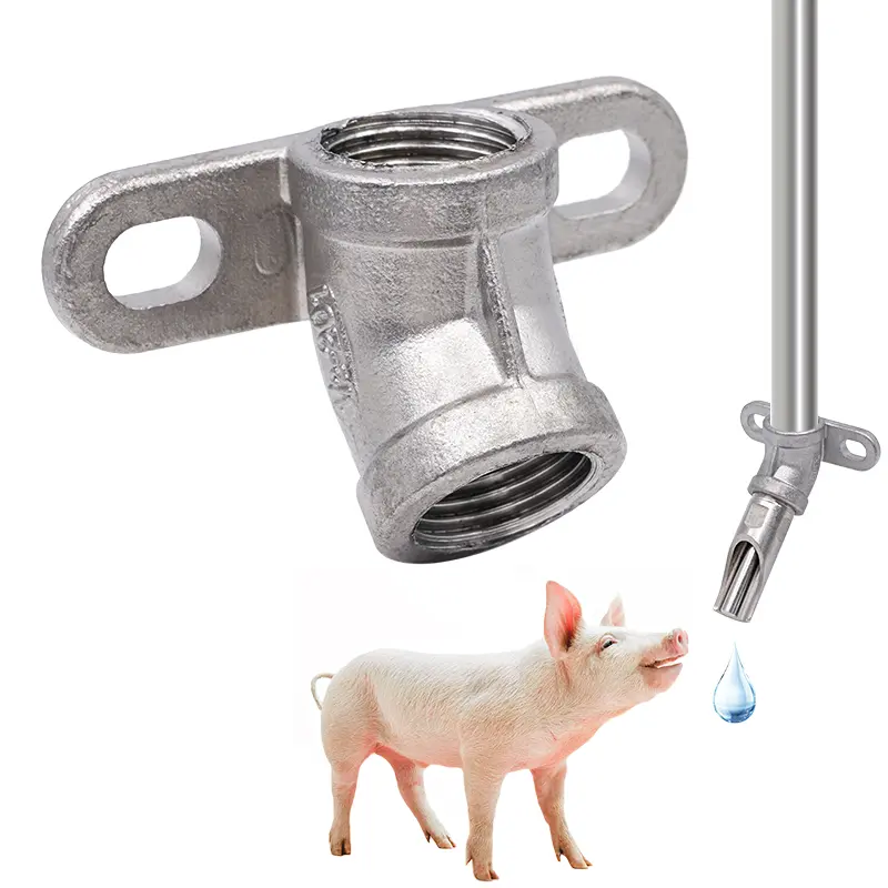 5Pcs Pig Water Drinker Nipple Elbow Connector Thicken Automatic Piglets Waterer Livestock Feeding Equipment