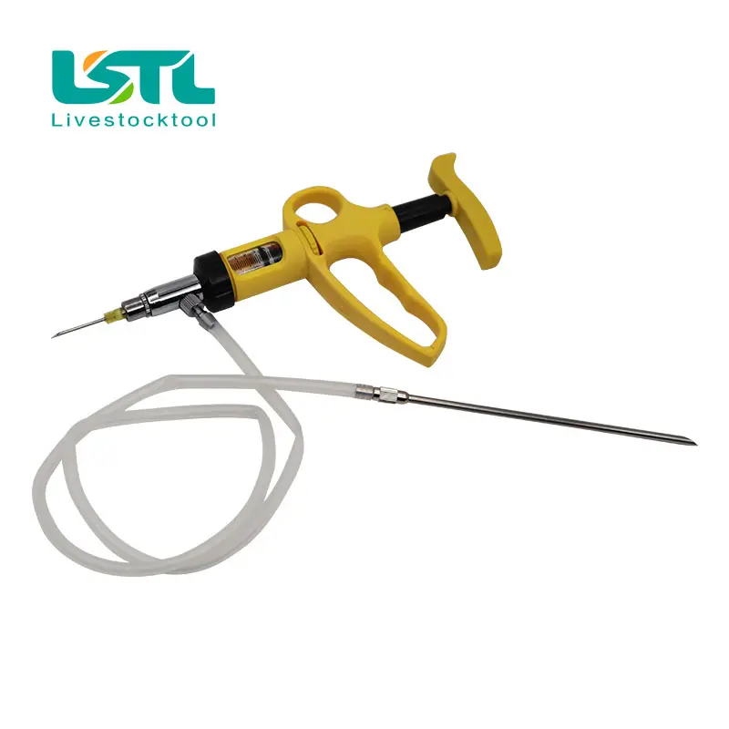 5ML Veterinary Drench Gun Animal Continuous Syringe Injector Infusion Device Pig/cattle/sheep/chicken Vaccine Injection
