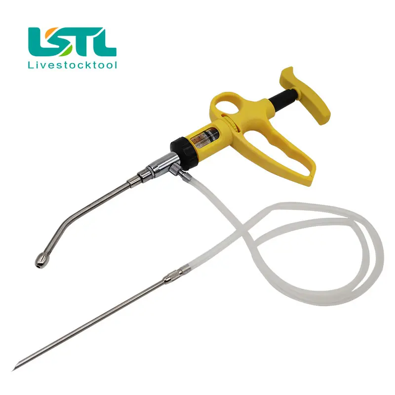 5ML Veterinary Drench Gun Animal Continuous Syringe Injector Infusion Device Pig/cattle/sheep/chicken Vaccine Injection