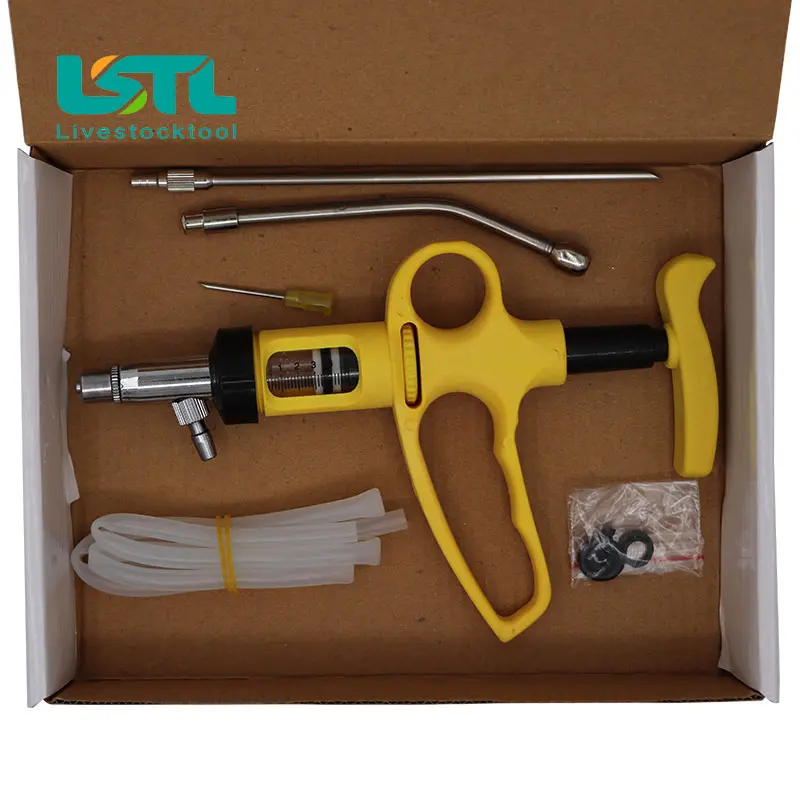 5ML Veterinary Drench Gun Animal Continuous Syringe Injector Infusion Device Pig/cattle/sheep/chicken Vaccine Injection