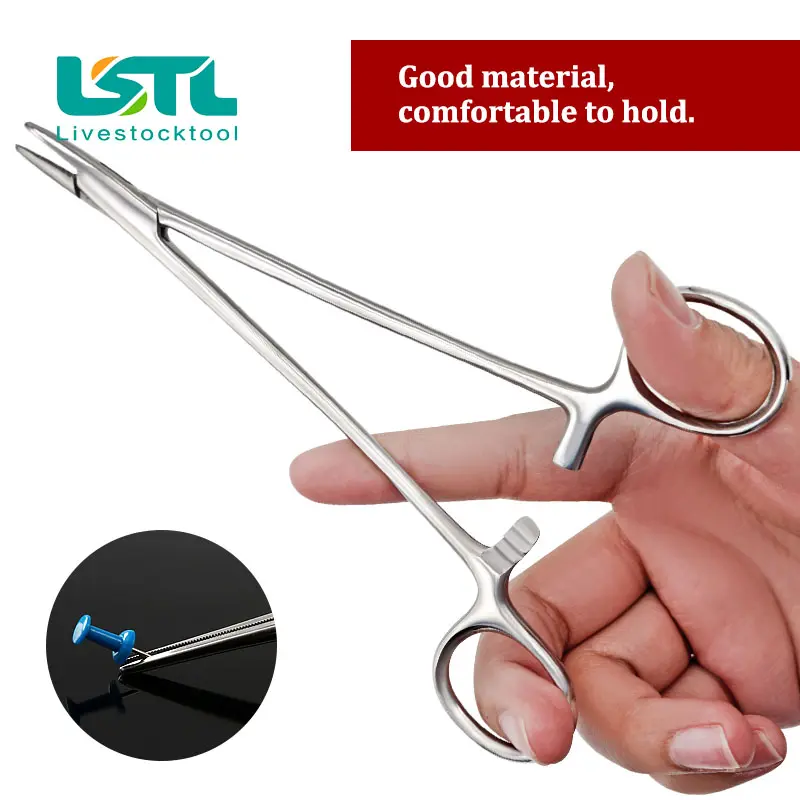 16/18cm Surgical Needle Holder Hemostatic Forceps Pliers Stainless Steel Orthodontic Tweezer Dentist Instrument Veterinary