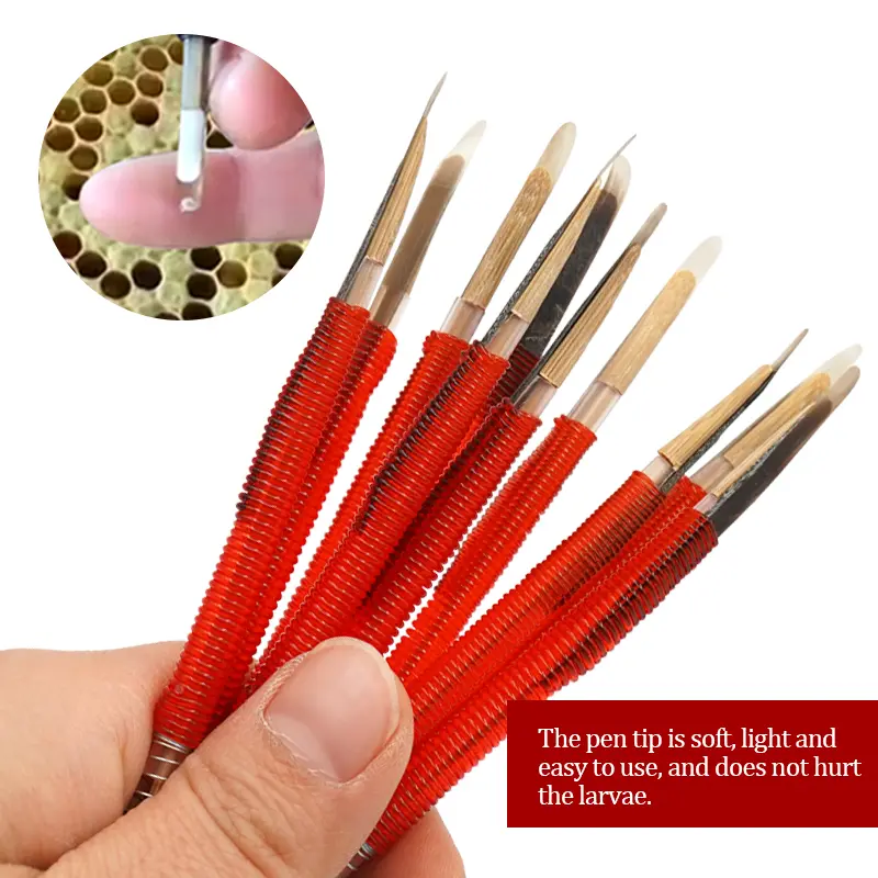 5/10Pcs Beekeeping Grafting Tool Bee Queen Larva Apiculture Retractable Grafting Equipment Pszczelarstwo Tools Move Worms Needle