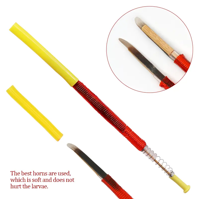 5/10Pcs Beekeeping Grafting Tool Bee Queen Larva Apiculture Retractable Grafting Equipment Pszczelarstwo Tools Move Worms Needle