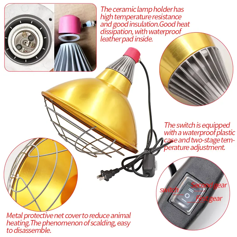 Insulation Lampshade Pig Heating Lamp Shade Livestock Poultry Breeding Thermal Insulation Equip Poultry Breeding Chicken Farm