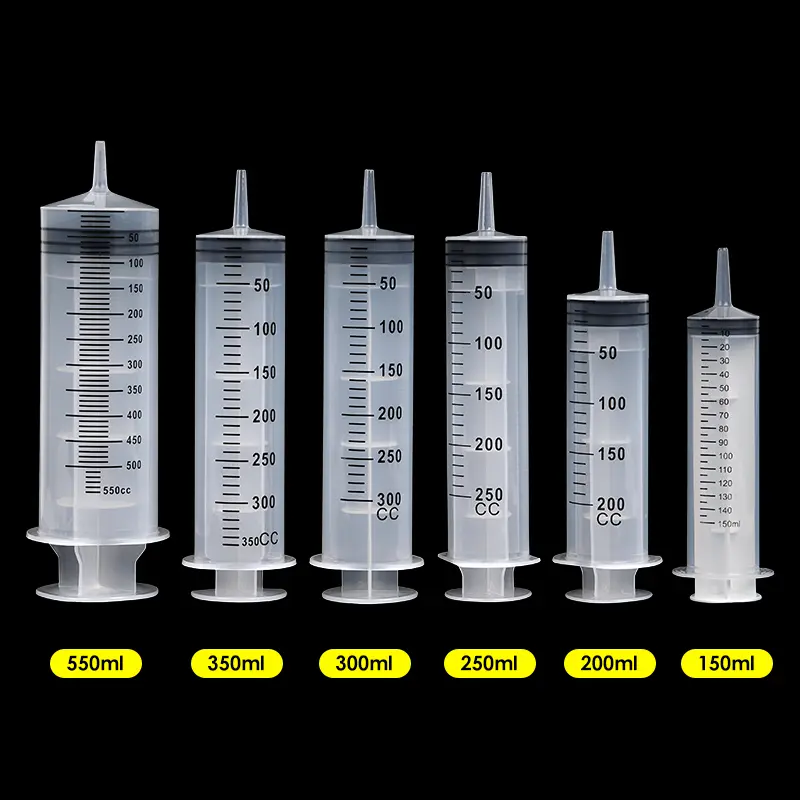 Large Cpacity Animals Feeding Syringe Reusable Pump Measuring Suction Injector for Oil Fluid Water Seringa Seringue 60ml-500ml