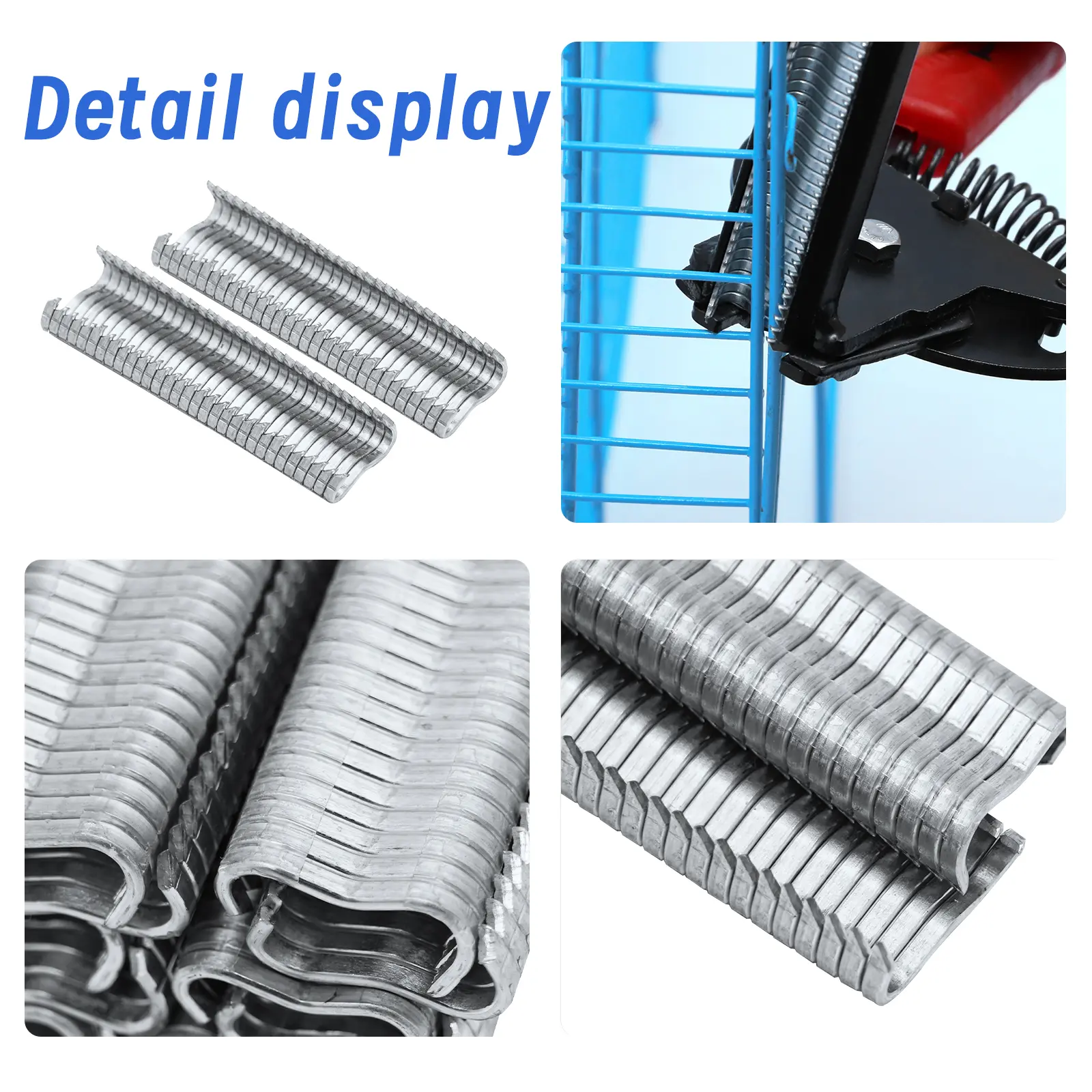 600pcs/box M nail Cages installed Chicken Duck Bird Dog cage clamp 2.0 Quail Tied dove cage clamp Rabbit staples 600/1200/1800Pc