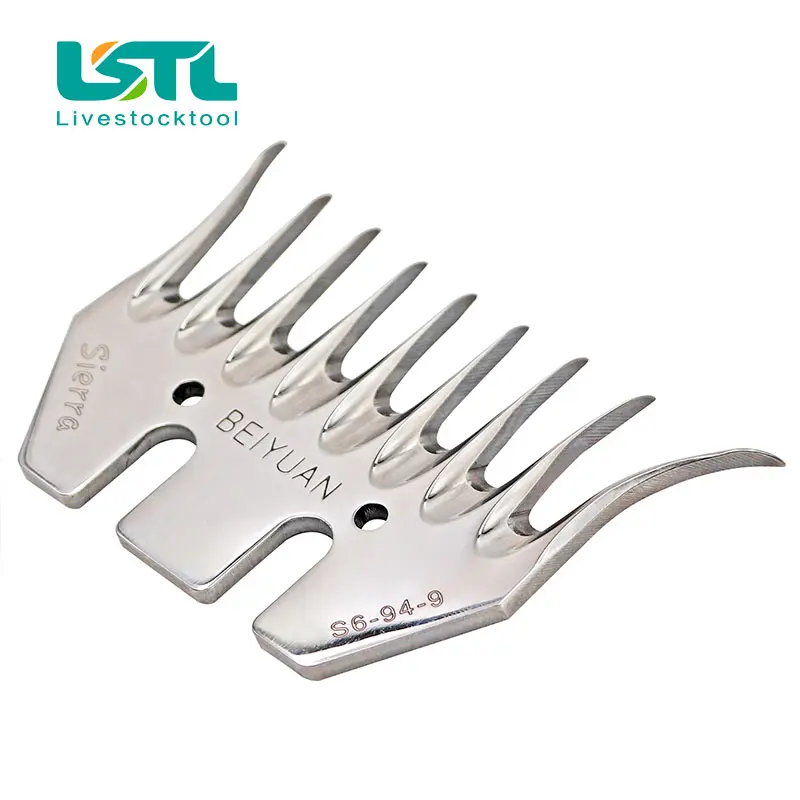 BEIYUAN Sheep/Goats Shearing Clipper Blade Convex Comb Cutter Shearing Clipper 9 Tooth Blade For Sheep Clipper Shears Scissorsd