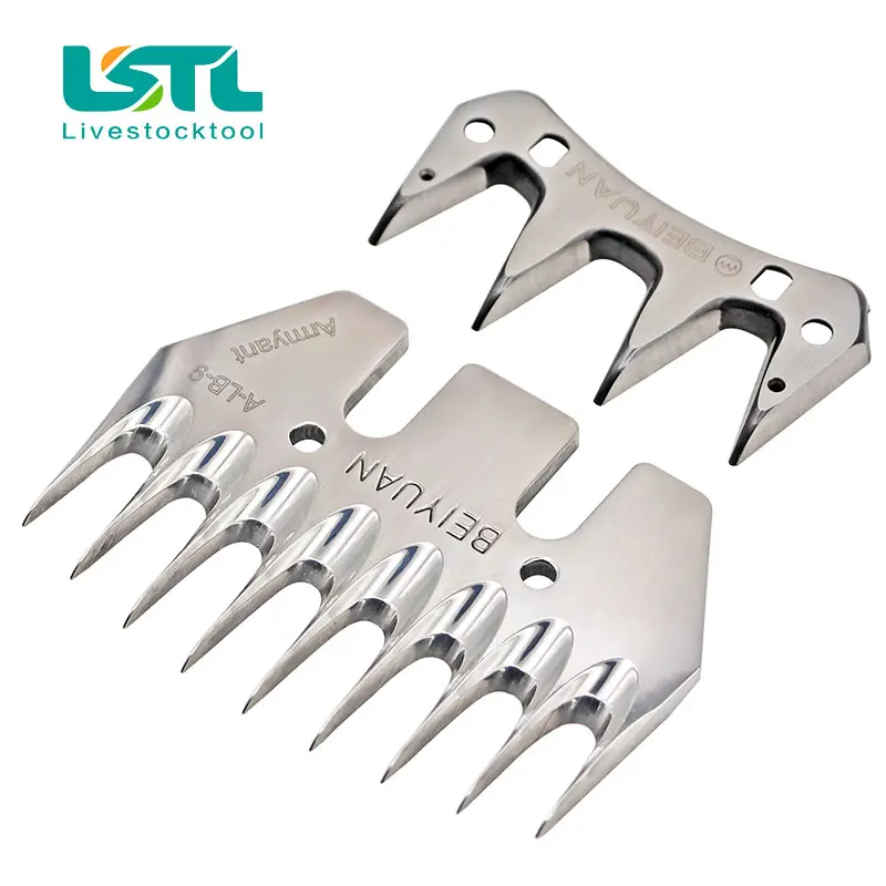 BEIYUAN Sheep/Goats Shearing Clipper Blade Convex Comb Cutter Shearing Clipper 9 Tooth Blade For Sheep Clipper Shears Scissorsd