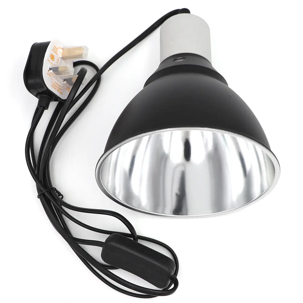 Pet Reptile Heating Lamp Holder Lighting E27 UVB Pet Reptile Heating Lamp Stand Pet Light Bulb Holder Lampshade Emitter Lamp