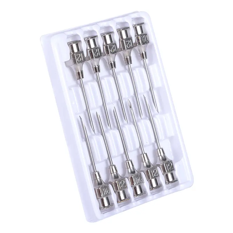 0.5~5ml Automatic Livestock Continuous Syringe With 10 Needles Veterinary Equipment With Bottles Vaccination Metal Multifunction