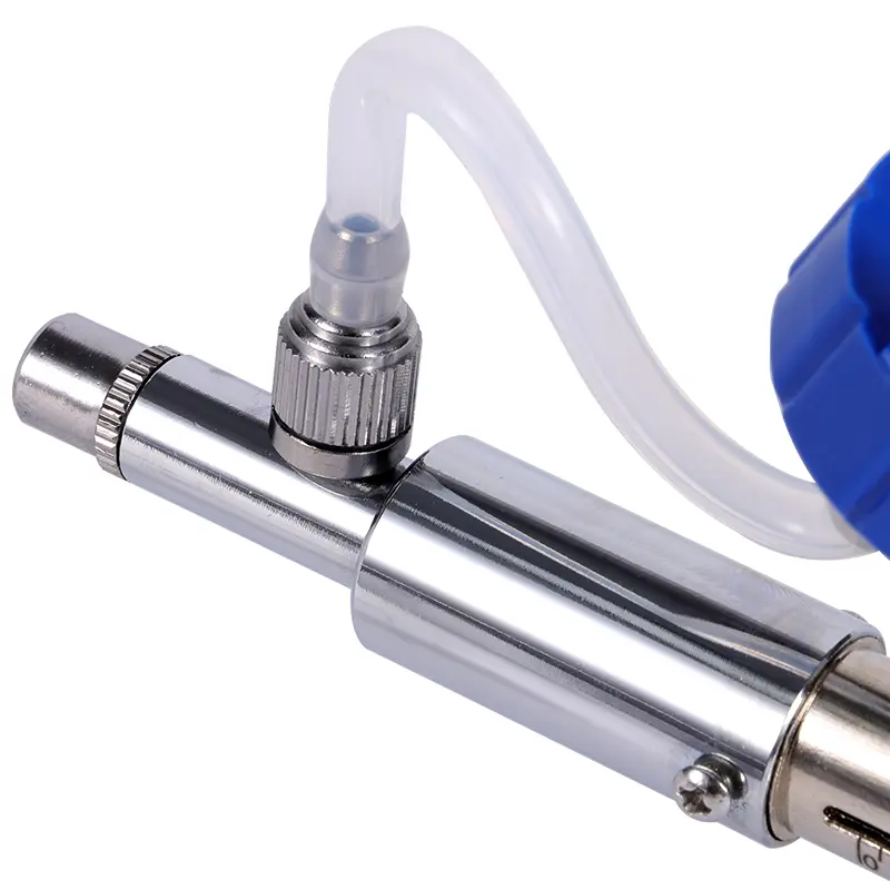 0.5~5ml Automatic Livestock Continuous Syringe With 10 Needles Veterinary Equipment With Bottles Vaccination Metal Multifunction