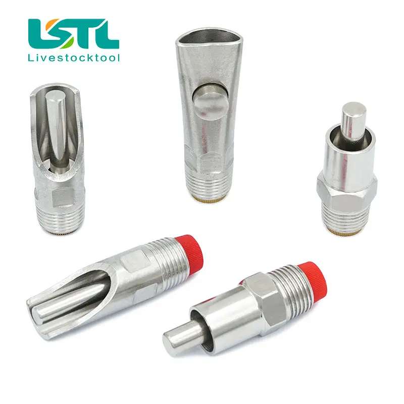 5Pcs Pig Nipple Drinker Water Automatic Stainless Steel  Drinkers For Pigs Sow Swine Finsher Fattening Nursery Farm Tools