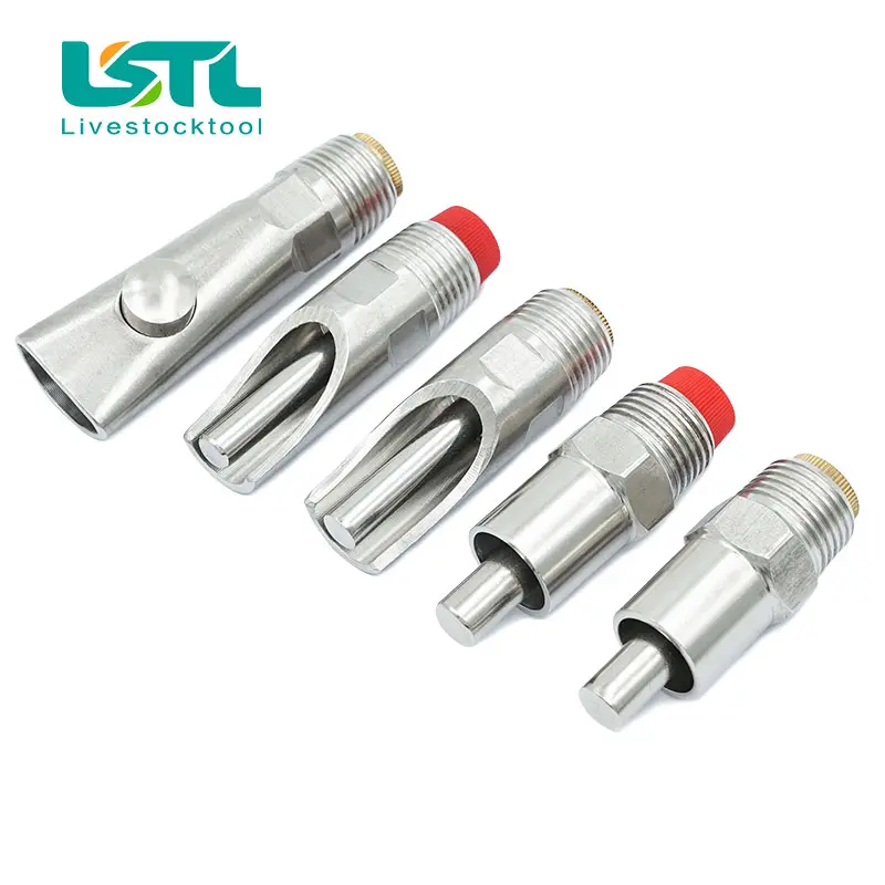 5Pcs Pig Nipple Drinker Water Automatic Stainless Steel  Drinkers For Pigs Sow Swine Finsher Fattening Nursery Farm Tools