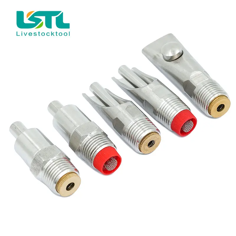 5Pcs Pig Nipple Drinker Water Automatic Stainless Steel  Drinkers For Pigs Sow Swine Finsher Fattening Nursery Farm Tools