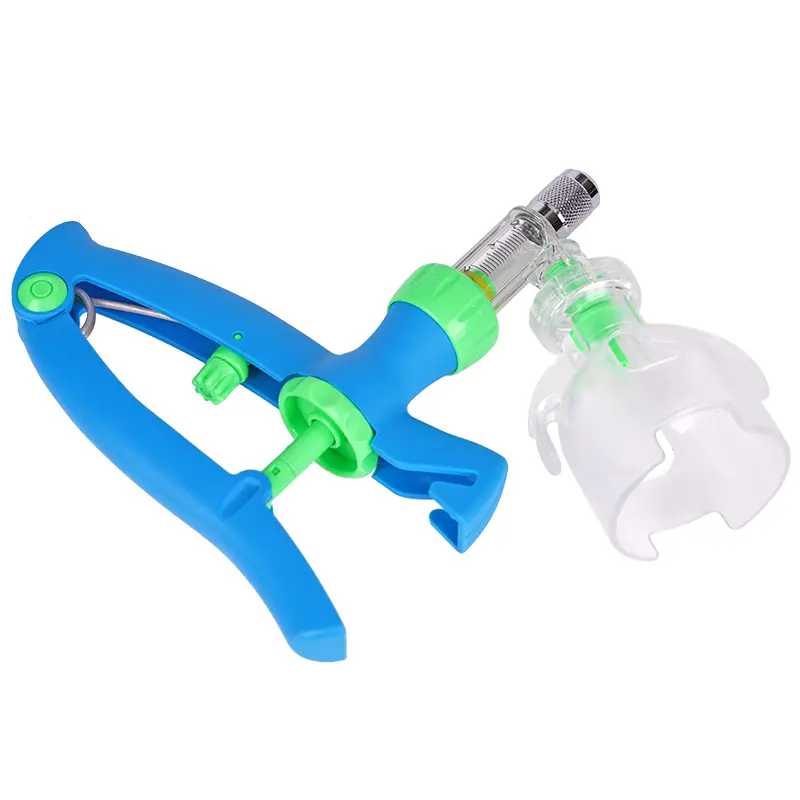 2ml/5ml Veterinary Animals Automatic Continuous Syringe With Needles Animal Injection Adjustable Vaccine Poultry Farm Injector
