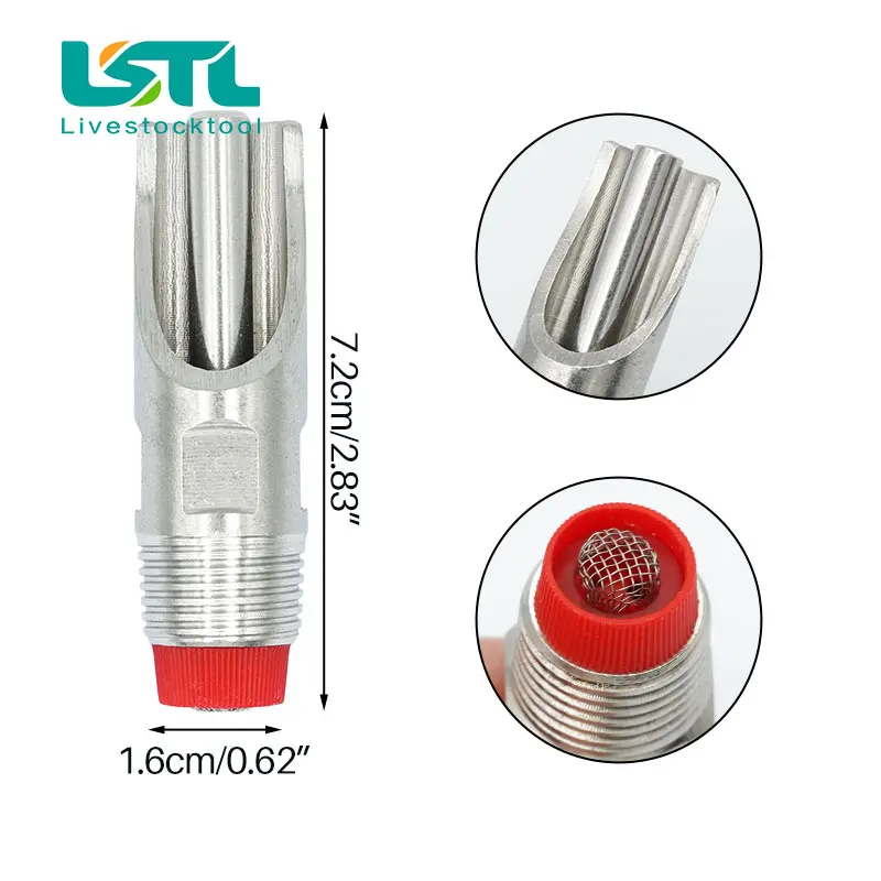 5Pcs Pig Nipple Drinker Water Automatic Stainless Steel  Drinkers For Pigs Sow Swine Finsher Fattening Nursery Farm Tools
