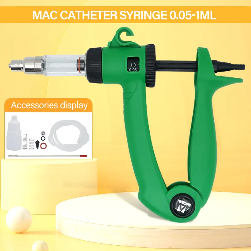 0.5-6ML Animal Automatic Adjustable Continuous Syringe  Veterinary Vaccine Syringe Injector for Pigs Cattle Sheep Animals