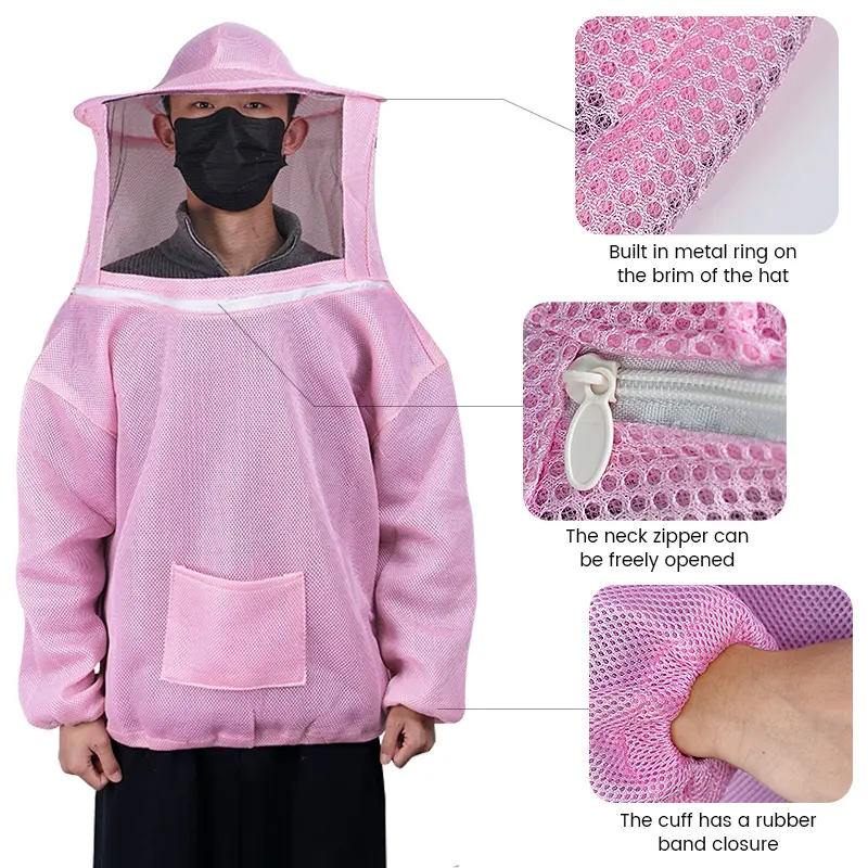Beekeeping Clothes With Hat Protective Beekeeper Suit Colorful Jacket Beekeeping Hat Beekeeping Equipment Beekeeper Supplies