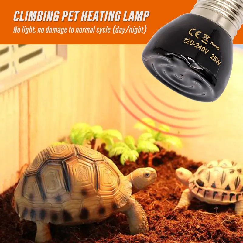 220v Far Infrared Heating Lamp Ceramic E27 Pet Warmer Bulb Brooder Chickens Tortoise Lizard Reptile Light E27 Heat Lamp