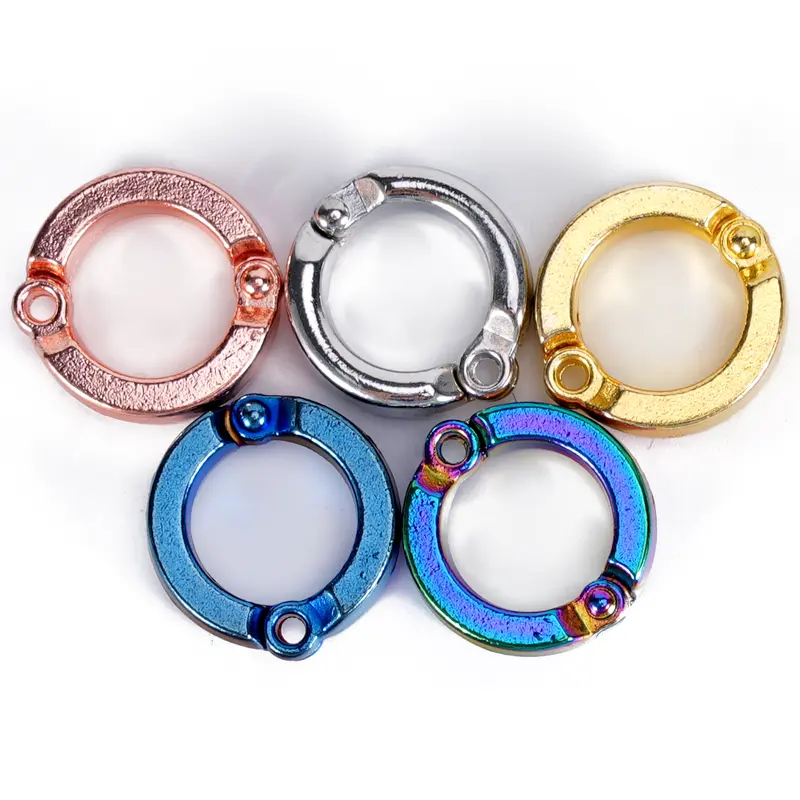 New 4-15mm Parrot Foot Rings Metal Pet Bird Leg Rings Outdoor Fly Training Activity Anti-Lost Opening Clip Leash Accessories