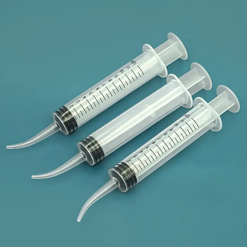 50pcs Bird Feeding Elbow Syringe Breast Feeding Medicine Feeder 12ml Plastic Syringe Needleless Syringe Pigeon Feeding