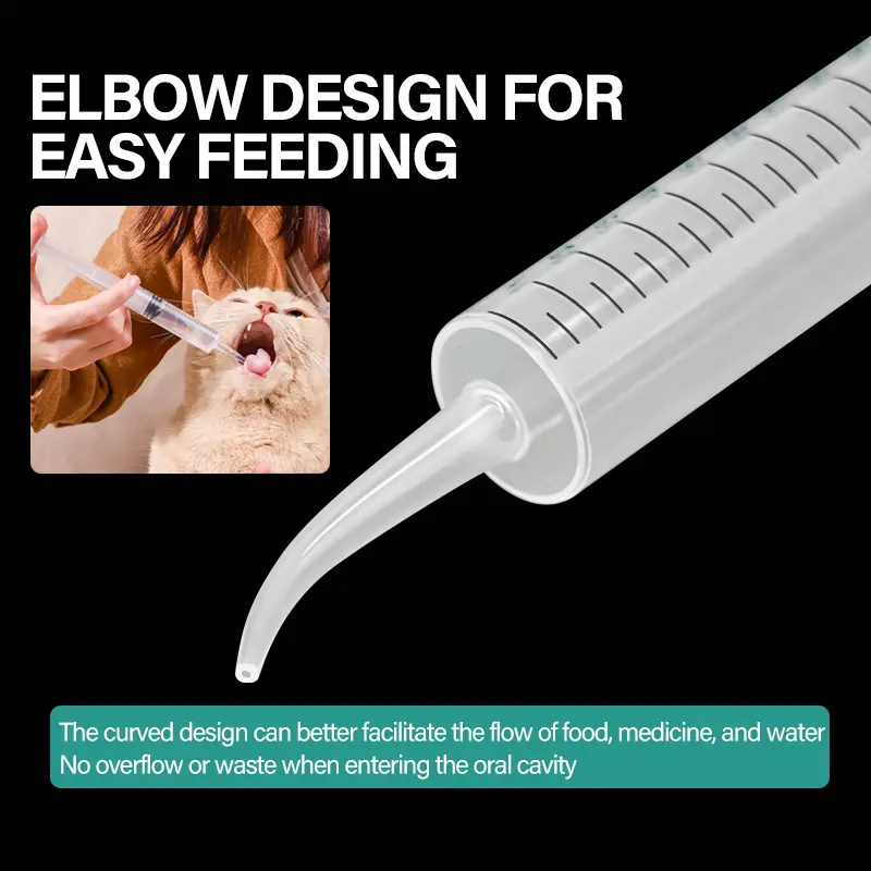 50pcs Bird Feeding Elbow Syringe Breast Feeding Medicine Feeder 12ml Plastic Syringe Needleless Syringe Pigeon Feeding