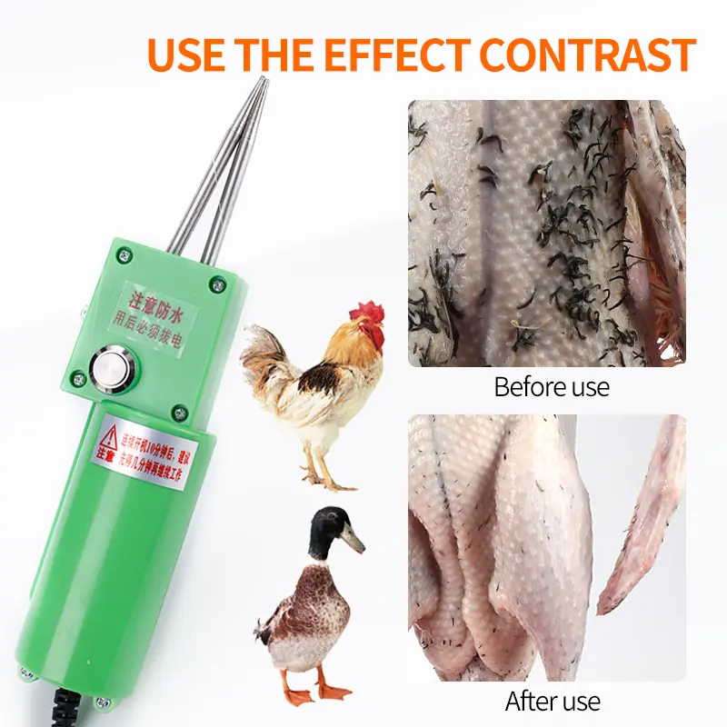 Handheld Electric Poultry Chicken Plucker Duck Feather Plucking Machine Poultry Short Hair Removal Machine