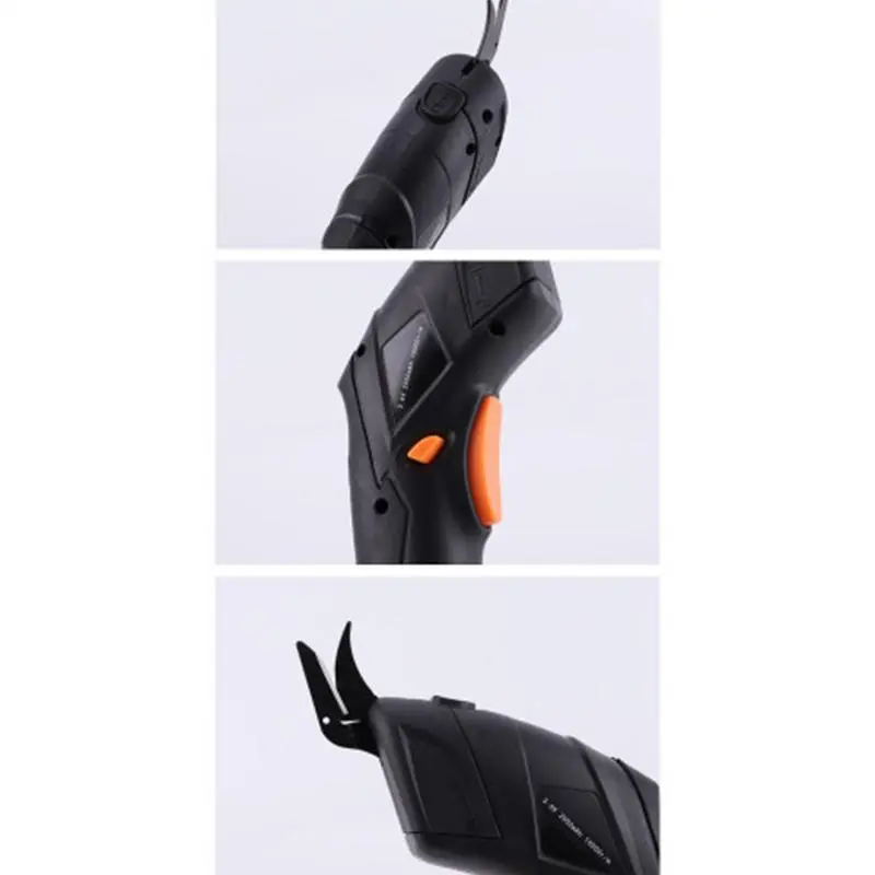 Electric Fabric Scissors 1500Ah Rechargeable Shears Handheld Cutter  Cloth Cutting Machine PVC Leather Sewing Tailor Scissor