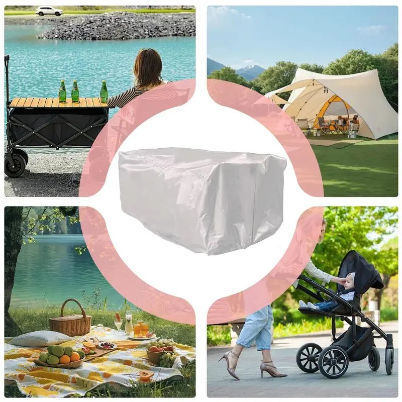 Outdoor Cart Cover Black Trolley Cart Cover Trolley Carts Sun Shade Covers Dustproof Waterproof Oxford Cart Cloth Cover