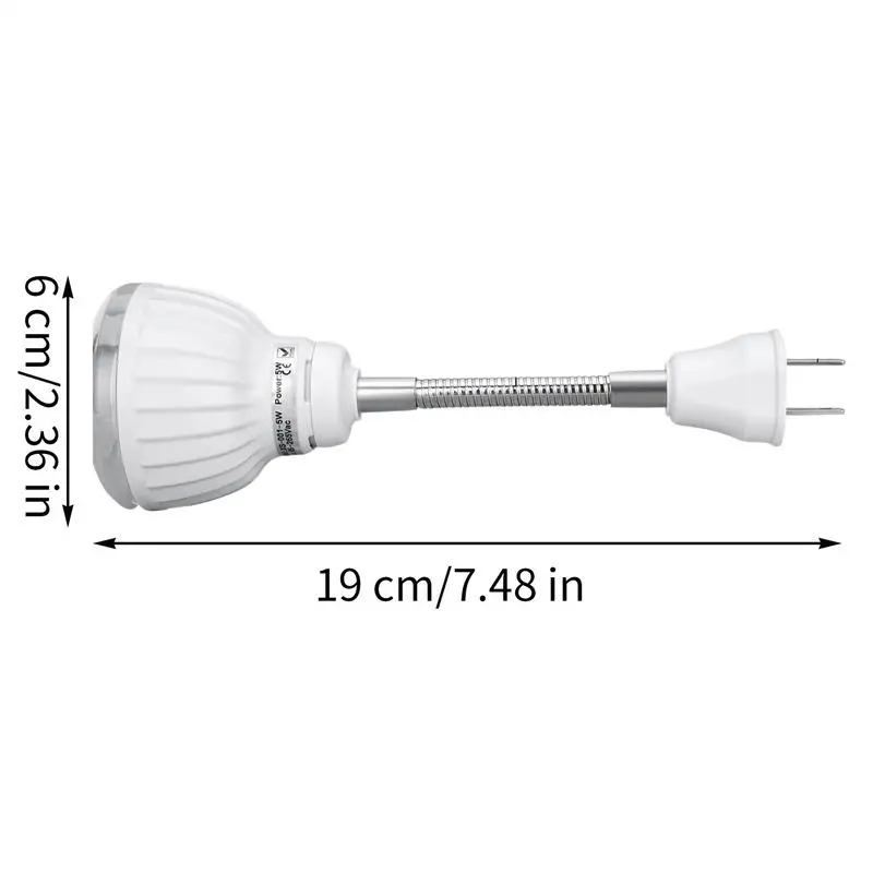 Motion Detector Night Light Motion Sensing Night Light Plug-And-Play Fixture Lamps Bulb Spotlight For Wall Bathroom Bedroom