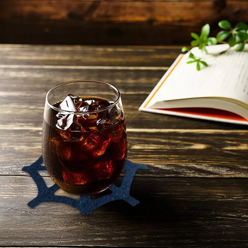 Halloween Drink Coasters Multipurpose Halloween Bar Coaster Halloween Home Coaster Decorative Spider Web Table Mats Table