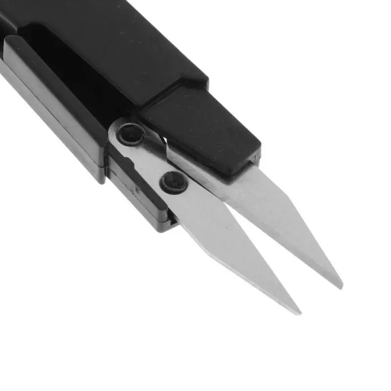 Fishing Thread Cutter Braided Wire Cutter Portable Fishing Scissor Tool With Safety Cover Multipurpose U-type Yarn Cutter For