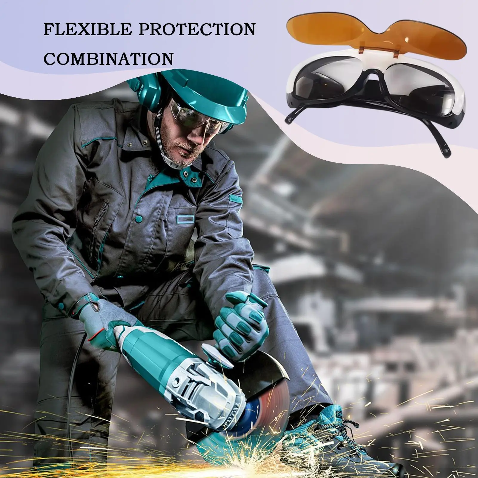 Welding Glasses Men Anti-Scratch Lens Protective Eyewear Anti-glare Argon Arc Welding Glasses Welder Eye Protection Goggles