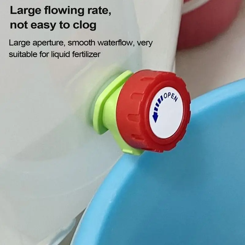 Thread Connection Water Barrel Faucet Replacement,Compost Bucket Top Water Container Faucet,Barrel Spigot Hose With Tube