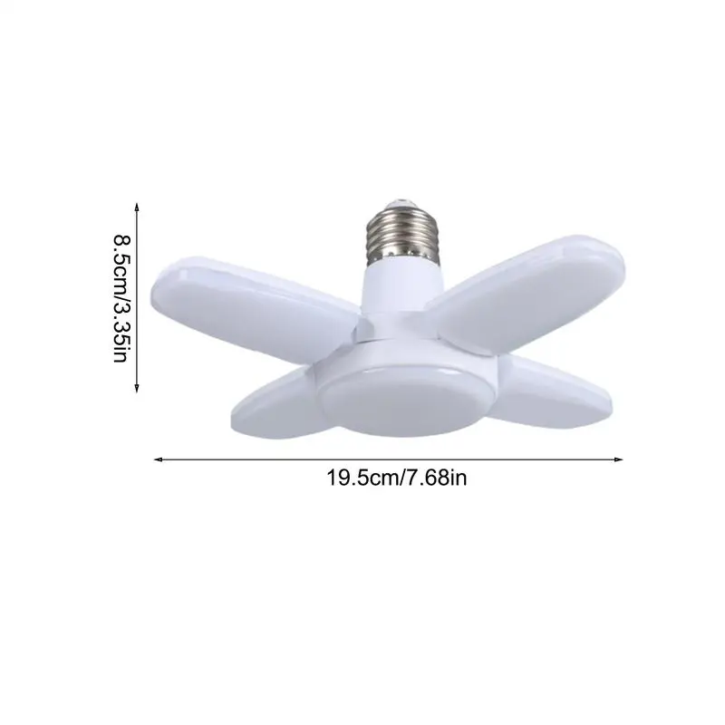 LED Garage Lights Barn Ceiling Lights With 4 Adjustable Panels Creative LED Basement Wall Lamp For Attic Barn Workshop Storage