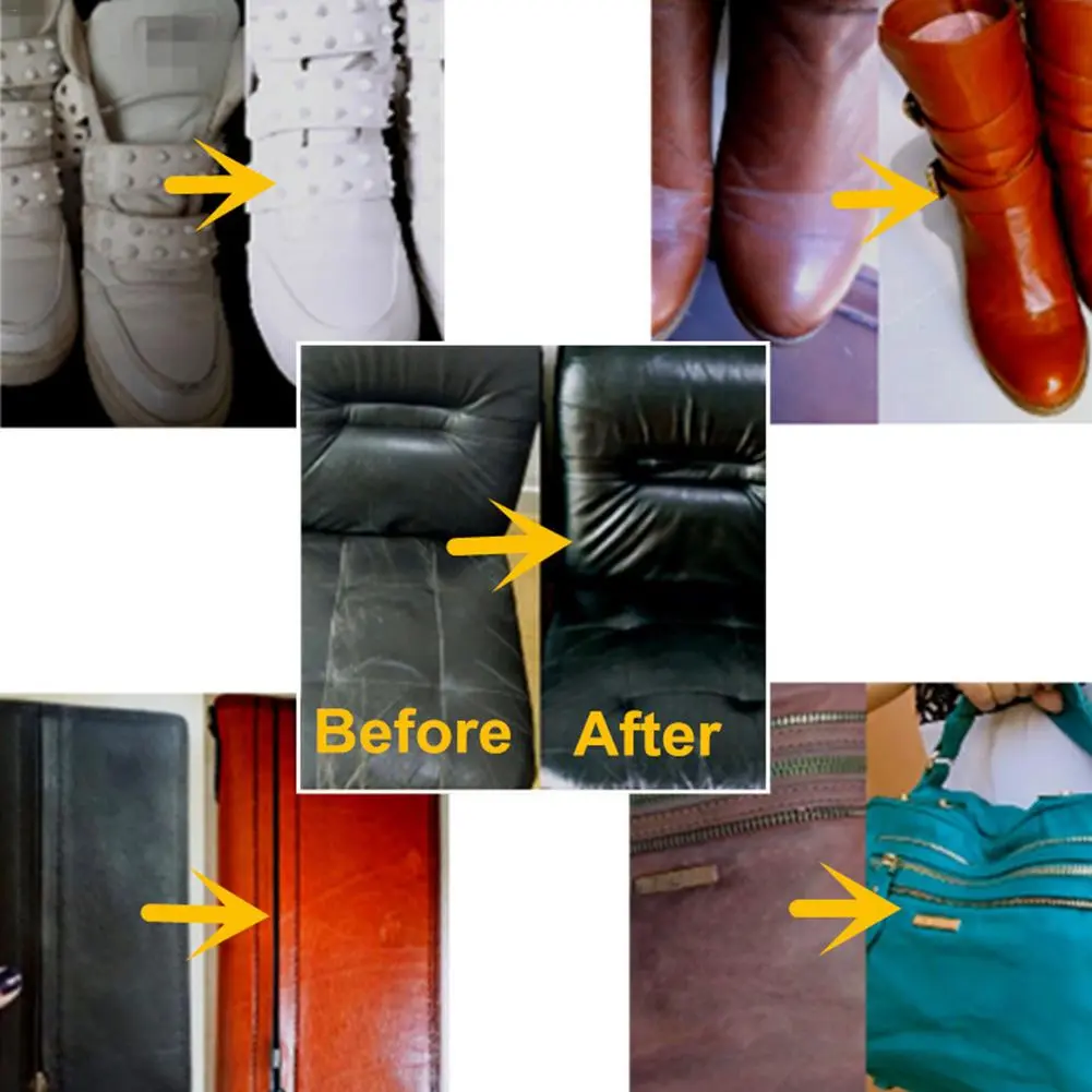 20ML Home Leather Repair Cream Jackets Holes Scratch Sofa Coats Furniture Car Seat Shoe Cleaner Cracks Rips Liquid Tool Clothes