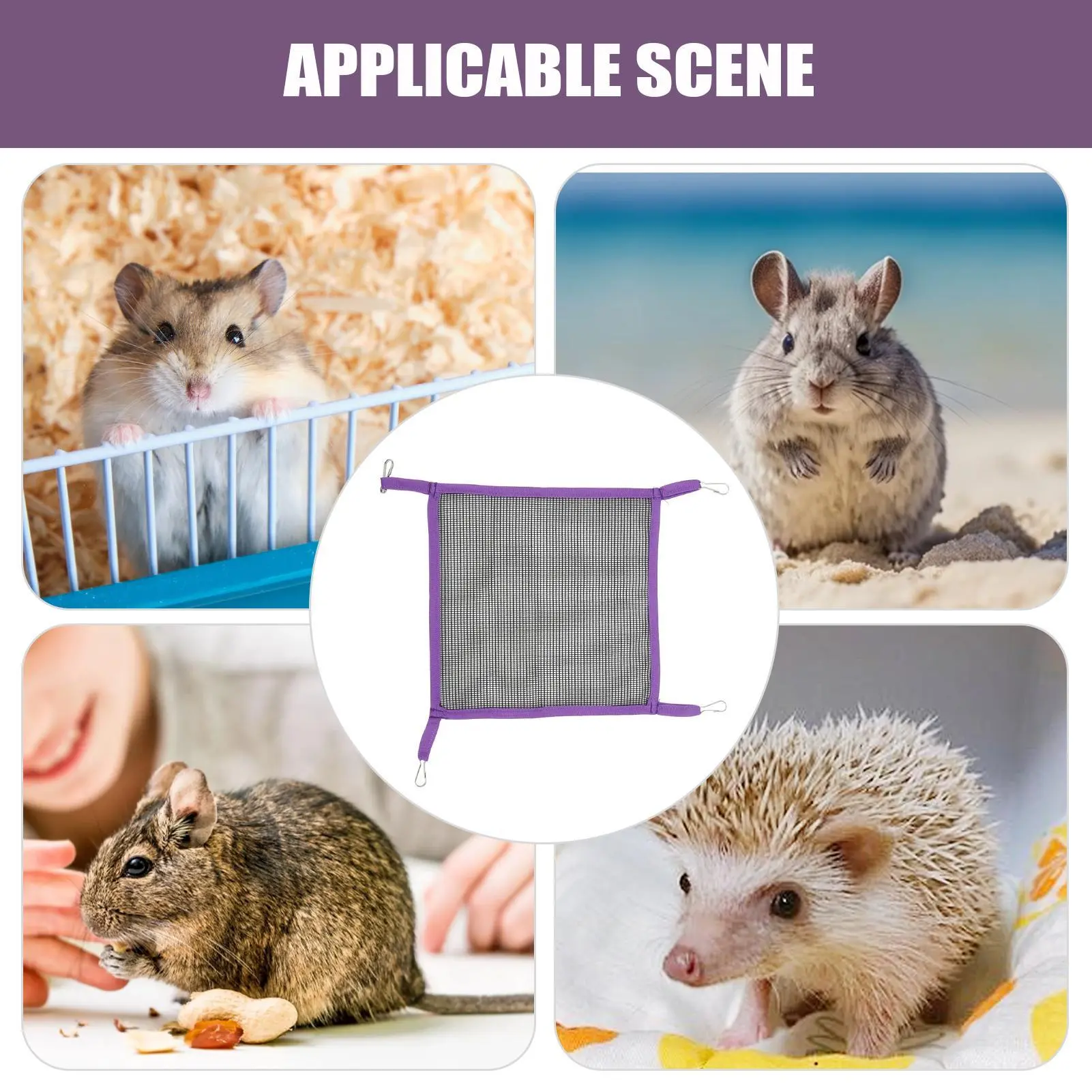 Small Animal Hammock Hamster Bed Breathable Chew-Proof Nest Climbing Exercising For Enrichment Hiding Exploring Activities