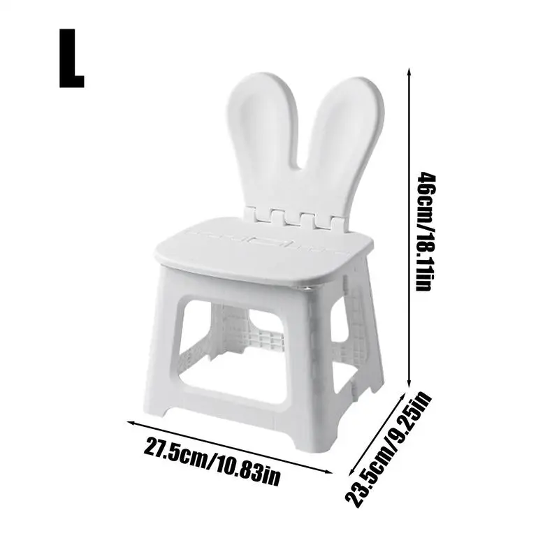 Step Stool For Kids Cute Animal Kids Folding Chairs With Back Support Thickened Seat Furniture Home Shoe Changing Chair For Home