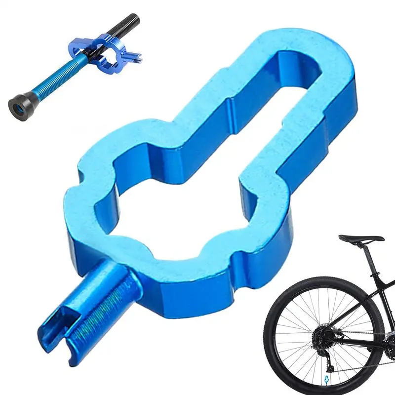 Bike Valve Core Removal Tool Valve Core Tool Valve Removal Tool Multifunctional Aluminum Alloy Spanner Wrench Valve Core Remover